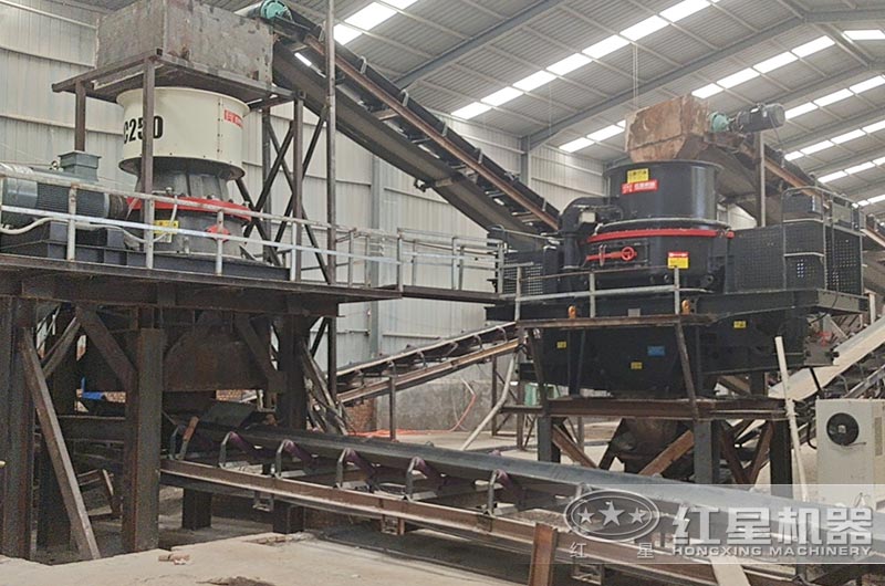 單缸液壓圓錐破現(xiàn)場