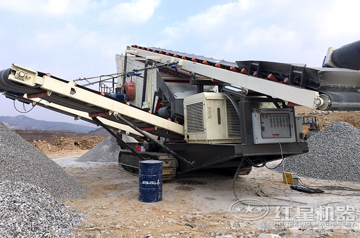 流動式打沙機現場作業(yè)圖